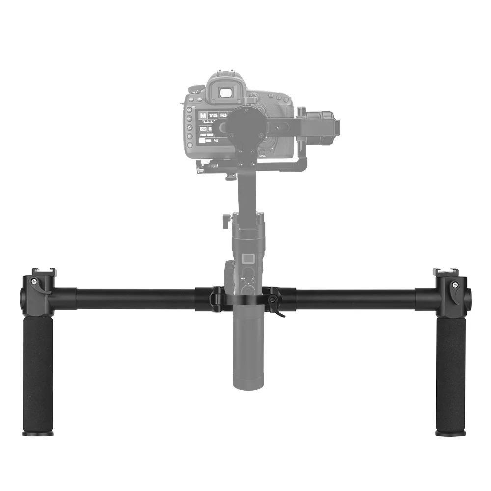 Andoer двойной рукоятки Кронштейн ручной руль алюминиевый сплав для Zhiyun Crane 2 Gimbal стабилизатор