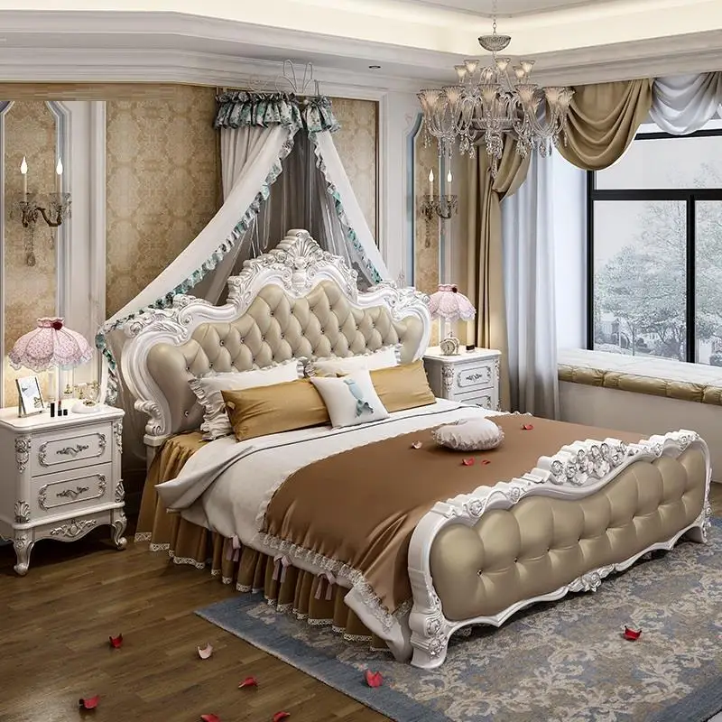 Tingkat مجموعة Mobili لكل La كازا Letto هل Matrimoniale الاطفال مضاءة الشقي غرفة جلدية نوم الأثاث Mueble دي Dormitorio كاما السرير