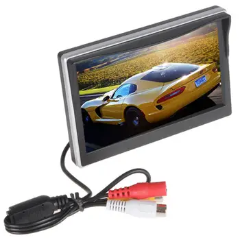 

5Inch Rearview Mirror HD Display - Button Control 4:3 Ratio 480x272 Car Automobile HD Display Automobile Video Displays Screen
