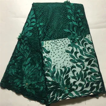 

For Big sale!Appliqued flowers with big stones and sunshine rhinestones dress fabric JYF25 Free shipping French Lace Fabric