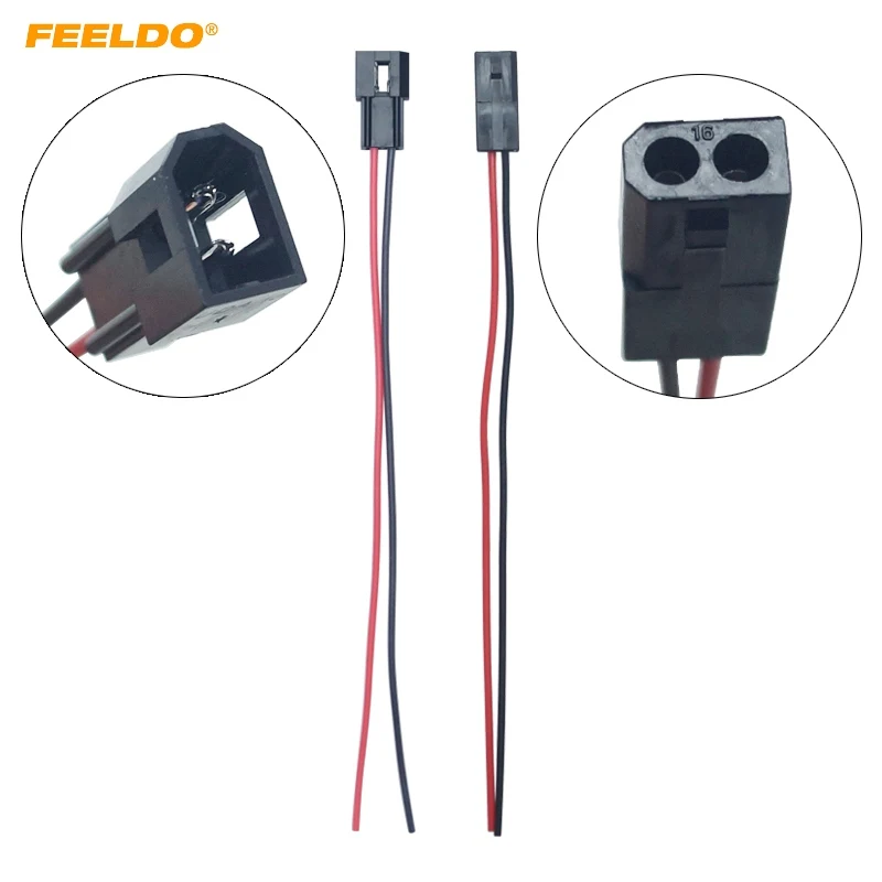 FEELDO 2 шт. автомобиля HID Bi xenon объектив проектора Высокий Низкий двигатель фар