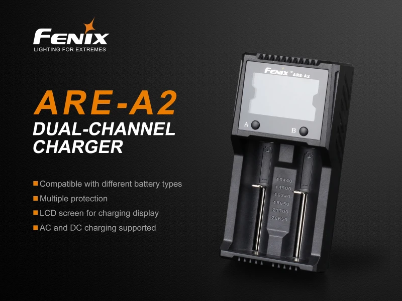 Аккумуляторное зарядное устройство Fenix ARE A2 18650 3 7 в + 12 В DC|charger charger|charger 12vcharger
