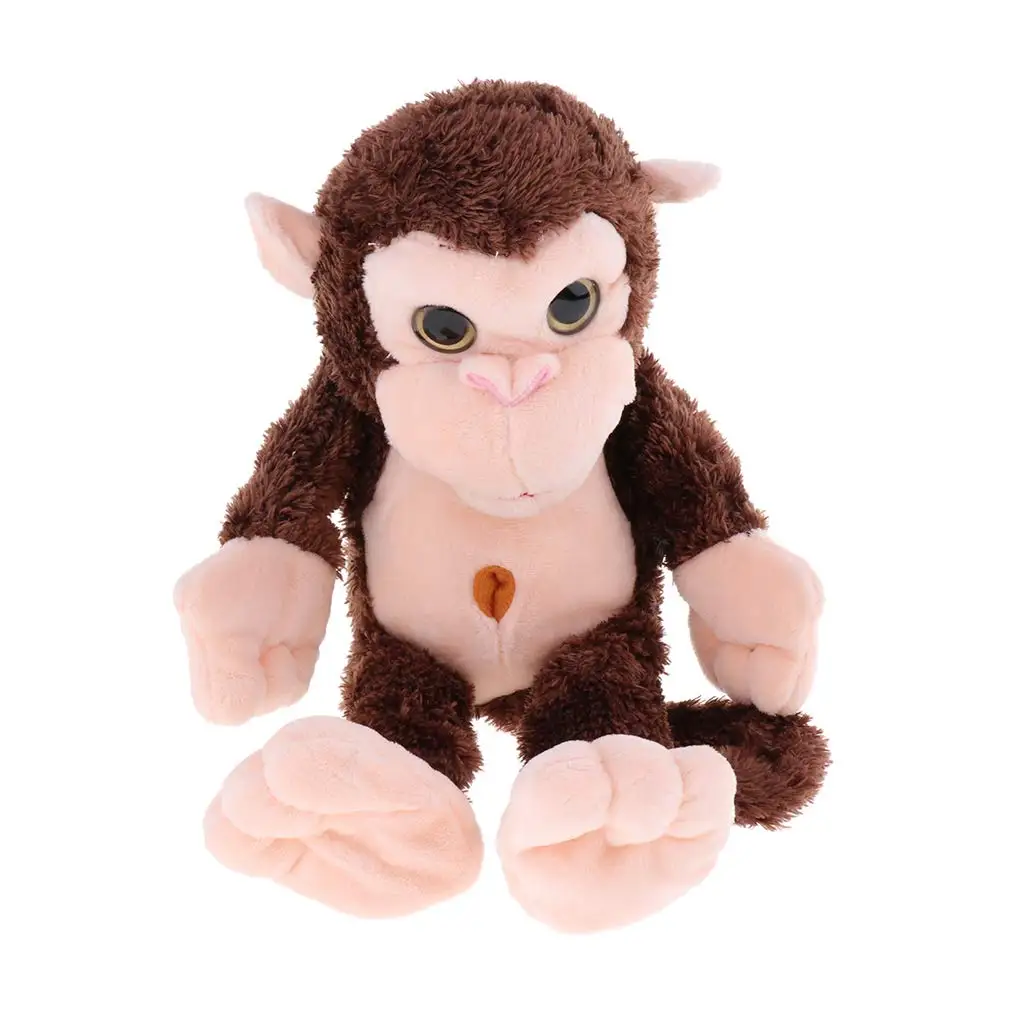 Электронный моделирование плюшевая обезьяна животное кукла, образовательные игрушки для дня рождения, рождественский подарок для Для детей ясельного возраста