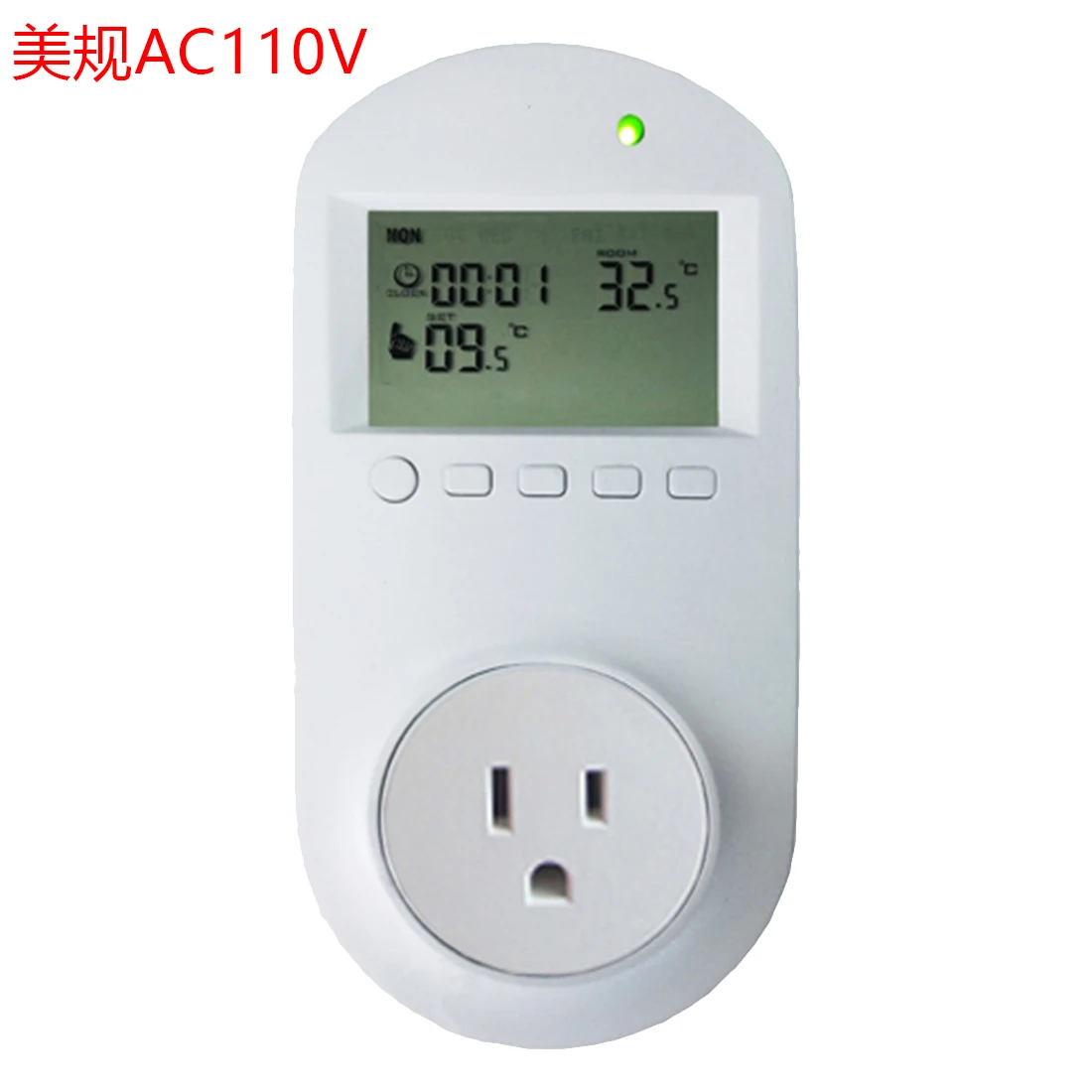

High quality Digital Temperature Controller Thermostat Regulator AC 230V/110V 16 mA EU US UK Plug 5-60C/40-140F