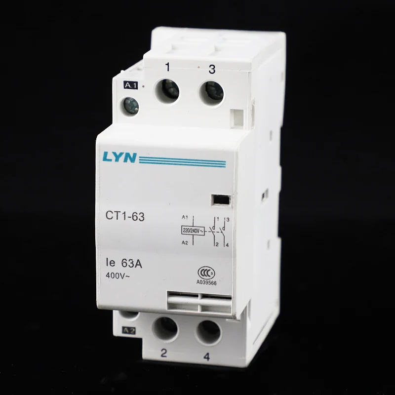 

auxiliar de partida KOHTAKTOP CT1 CT1-63 32A 2P 220V 230V 50HZ 60HZ Din rail Household AC Contactor Starter