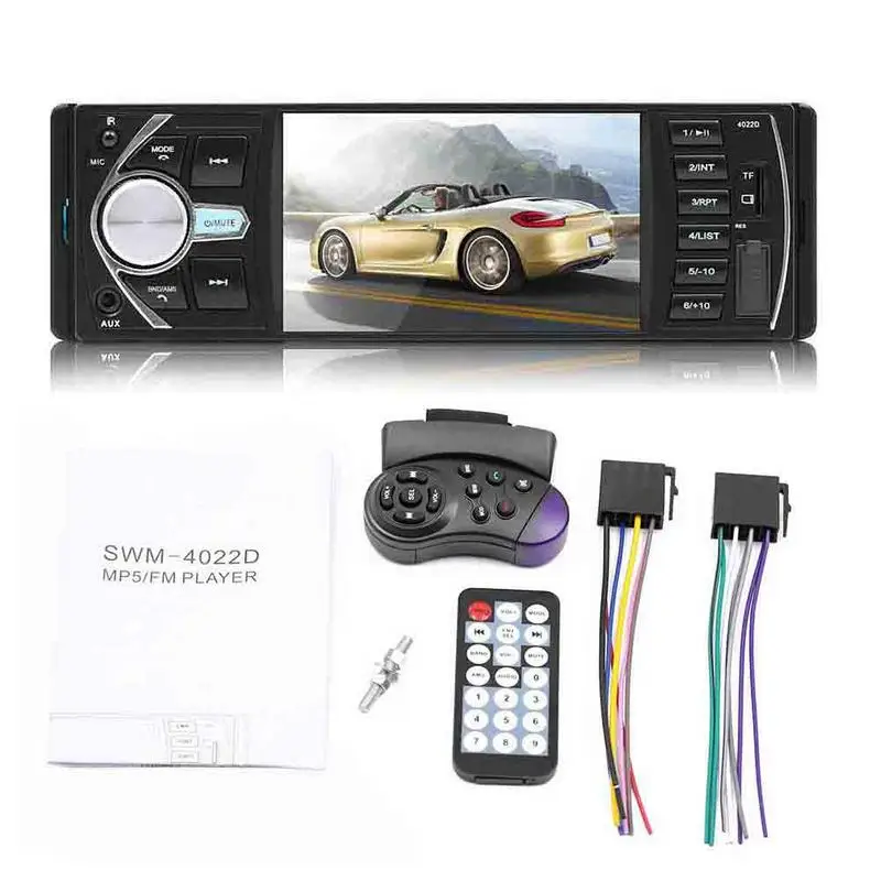 

4.1" Double 1 DIN Car MP5 MP3 Player Bluetooth Touch Screen Stereo Radio Camera Radio Camera Multimedia Video Player