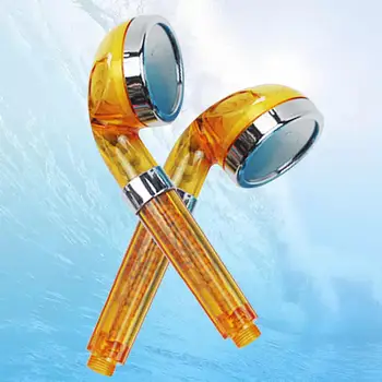 

Shower Bath Head Water saving High Pressure Stone Stream Handheld Shower Head With Negative Ion Activated Ceramic Balls