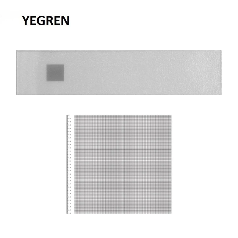 

DIV 0.01mm Grids Net Microscope Stage Micrometer Y=3mm Vertical Measurement Reticle Ruler for Vision Optical Device Calibration