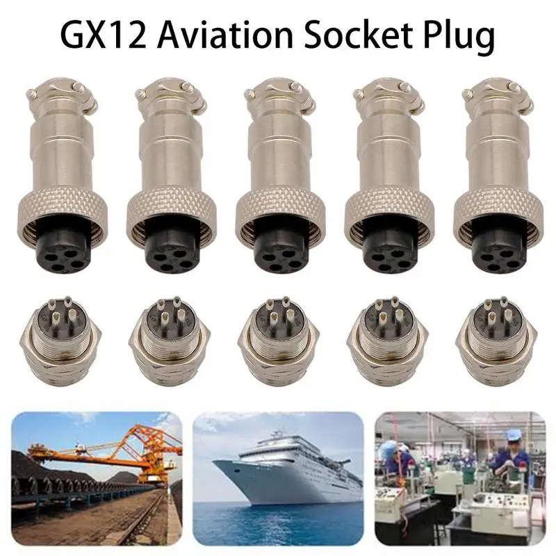 1 комплект GX12/GX16 2 3 4 5 6 7 8 9 10 штыревой разъем 12 мм L88 93 круговой питания авиационная
