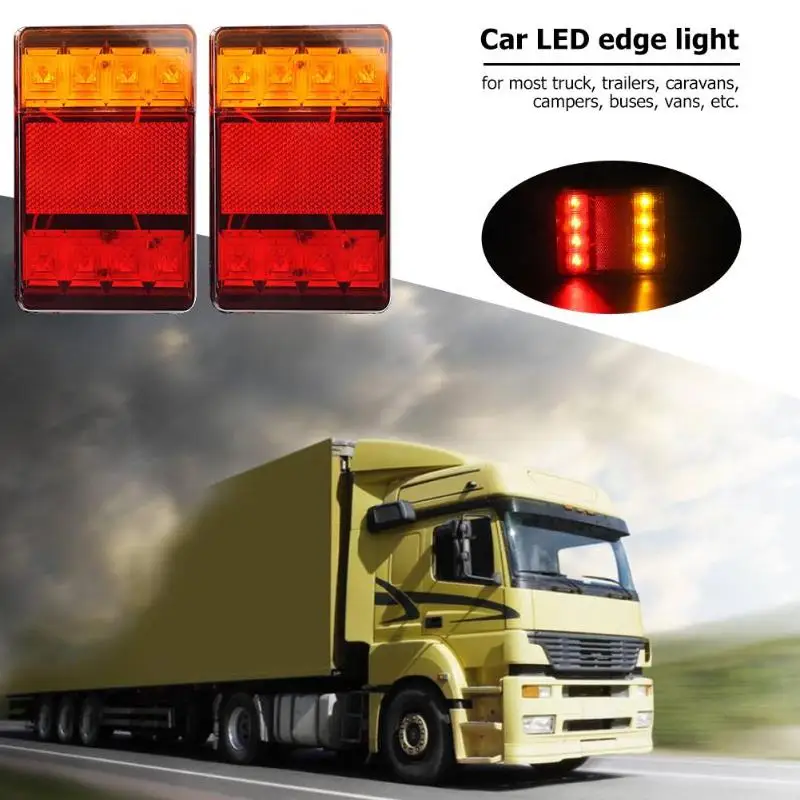 1 пара DC 12V задние сигнальные огни для автомобиля грузовика 8LED водонепроницаемые