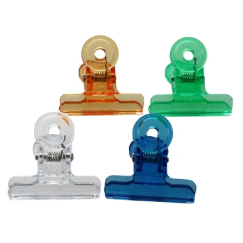 

Office Stationery Documents Plastic Multicolor Binder Clips 24 Pcs