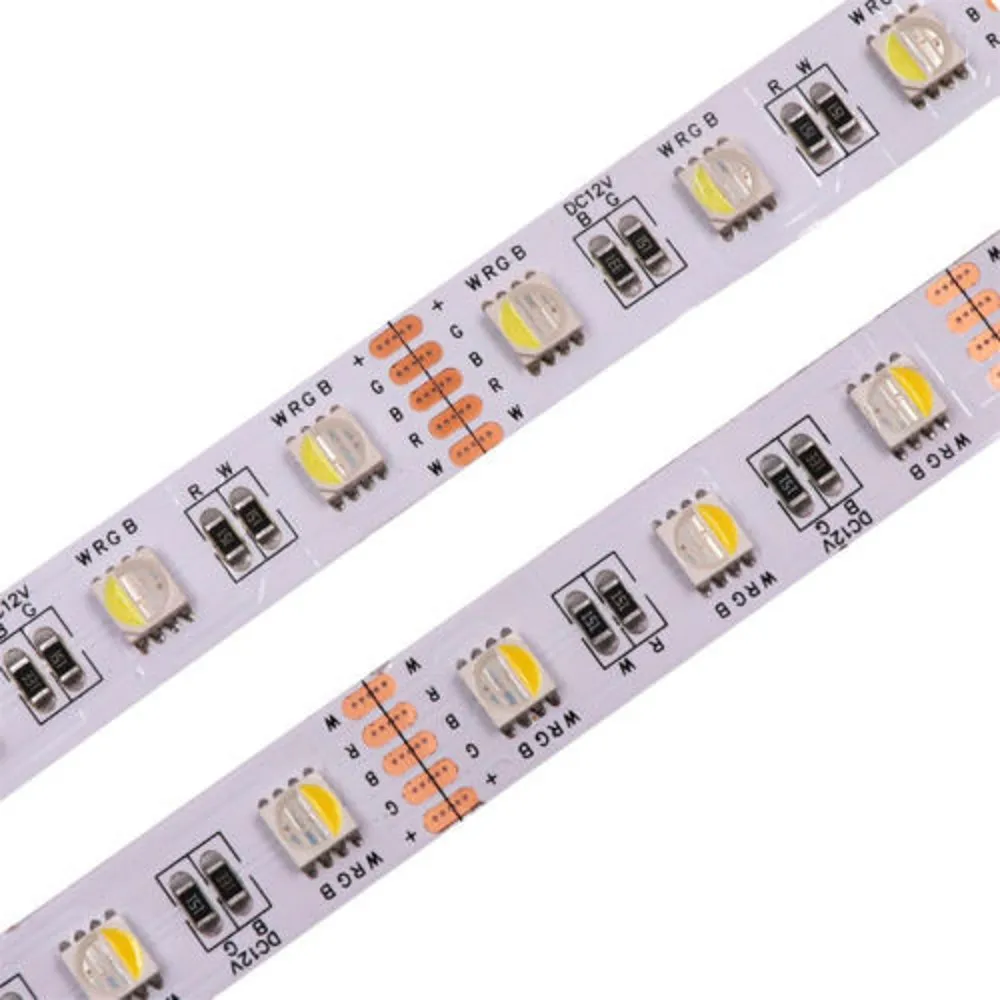 Светодиодная водонепроницаемая лента RGBW DC 12 В/24 В SMD 5050 RGB + белый/теплый белый 5 м 60