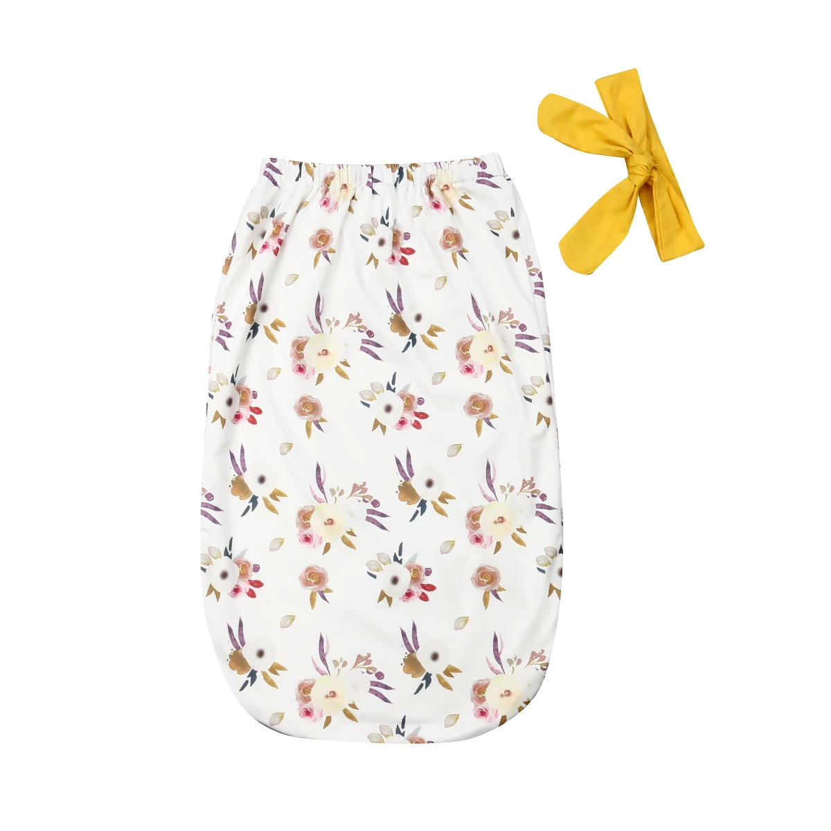 Одежда для новорожденных Одежда для детей и малышей с цветочным узором для мальчиков и девочек, зимний халат с цветочным мягкая пеленка Одеяло+ Прекрасный оголовье, набор