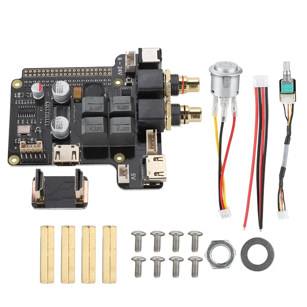 

X5000 DIY Computer Kit HiFi Sound Card 60W HDMI 192KHz/24Bit Digital Amplifier for Raspberry Pi