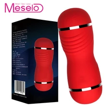 Meselo Real Pussy Male Masturbator Sex Toys For Men Silicone Vagina Sex & Oral Sex Vagina Adult Product Penis Trainer Erotic Toy