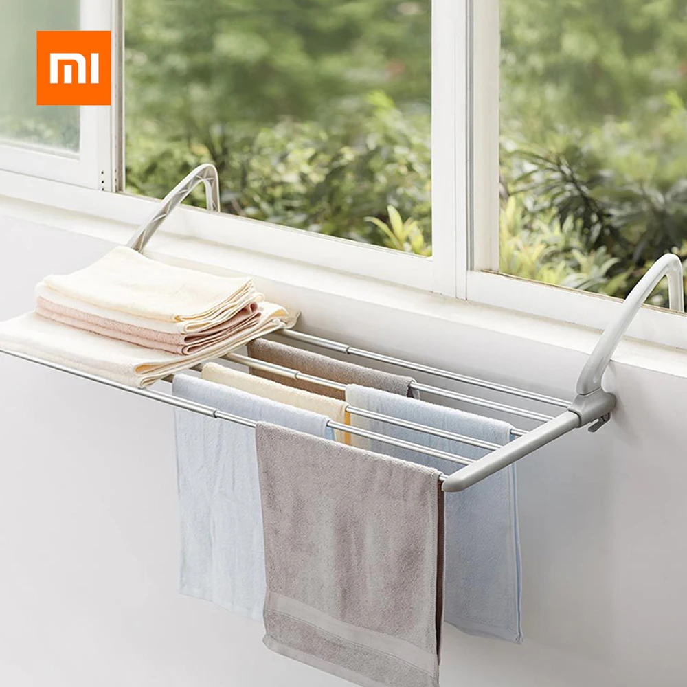 

Origin Xiaomi Mr. Bang Retractable Drying Rack From Xiaomi Youpin Folding Storage Multi-Scene Application Retractable Hook Rod