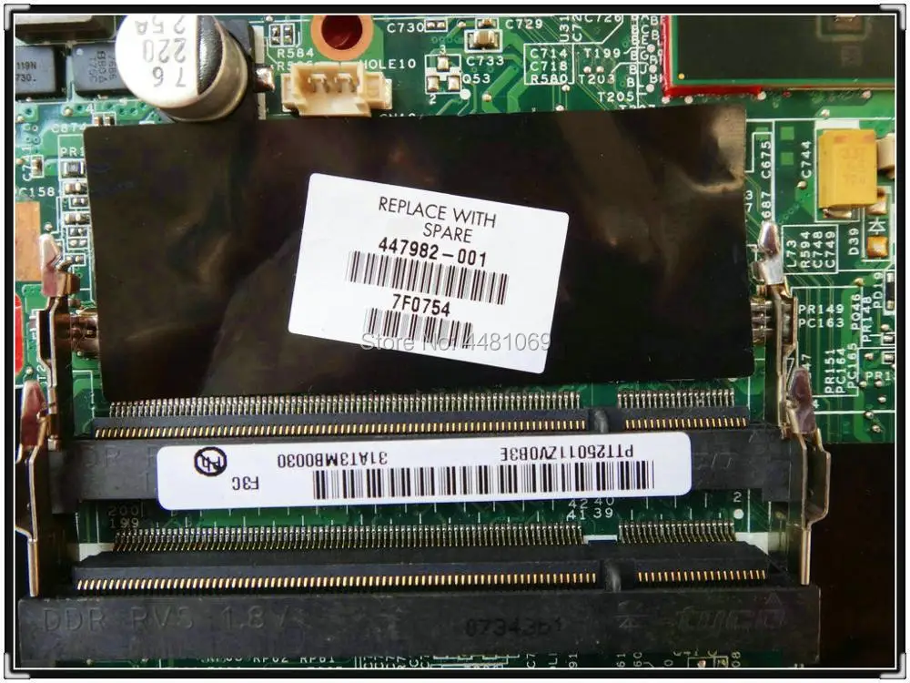 447982-001 аккумулятор большой емкости для hp Pavilion dv9000 DV9500 DV9600 Материнская плата ноутбука dv9850er 461068-001 аккумулятор большой емкости тестирование Хорошее