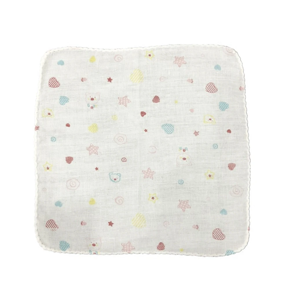 

1PC Durable Pratical Safe Comfortable Convenient Towel Family Supplies Face Towel Square Scarf Handkerchief Baby Bibs