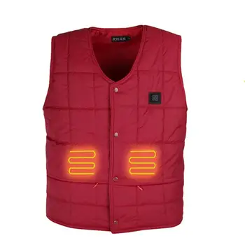

USB Charging Electric Vest Outdoor Riding Ski Fishing Electric Heating Vest Keep Warm Men's Clothing