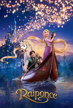 

Tangled Rapunzel Princess Boat Horse Sparkles Castle Palace Backdrop Girls Birthday Party Backgrounds Vinyl G-094