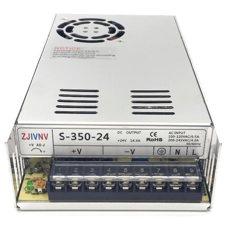 S-350-24 импульсный источник питания 350 Вт 24V14.6A AC/DC трансформатор драйвер внутри для