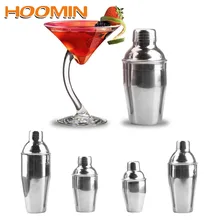HOOMIN 1 шт Вечерние Барные инструменты Бостон Коктейль Мартини вина смеситель для бара Нержавеющая сталь шейкер 250/350/550/750 мл