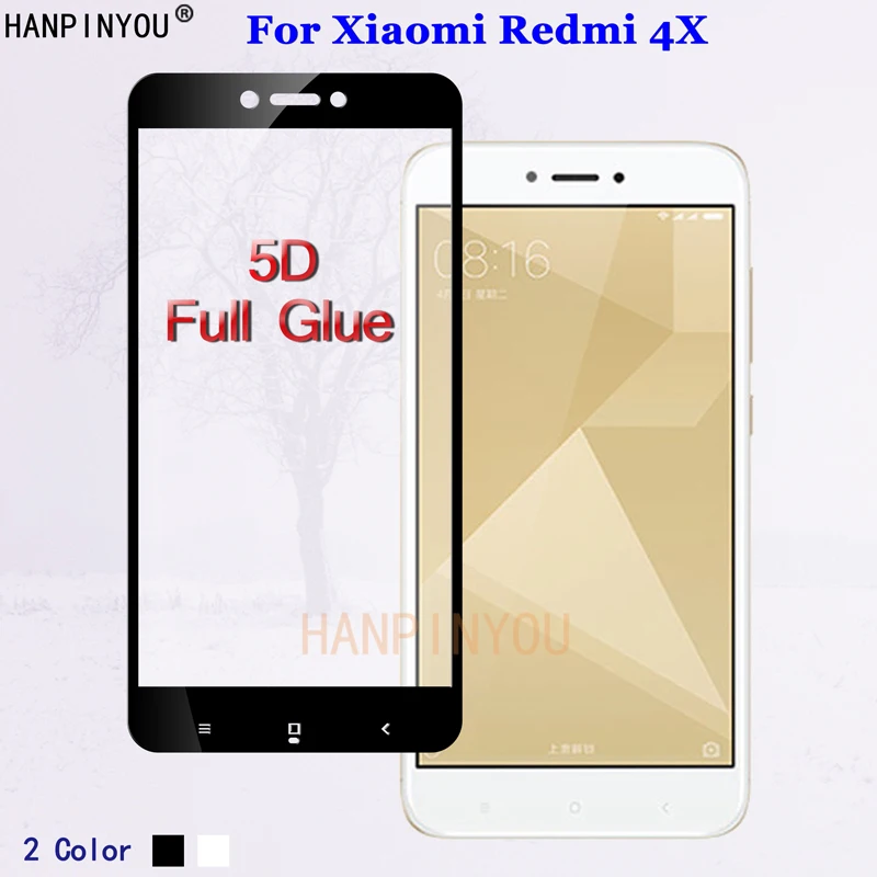 Для Xiaomi Redmi 4X 5 0 &quot5D полное клеевое покрытие закаленное стекло 9H Премиум Защитная