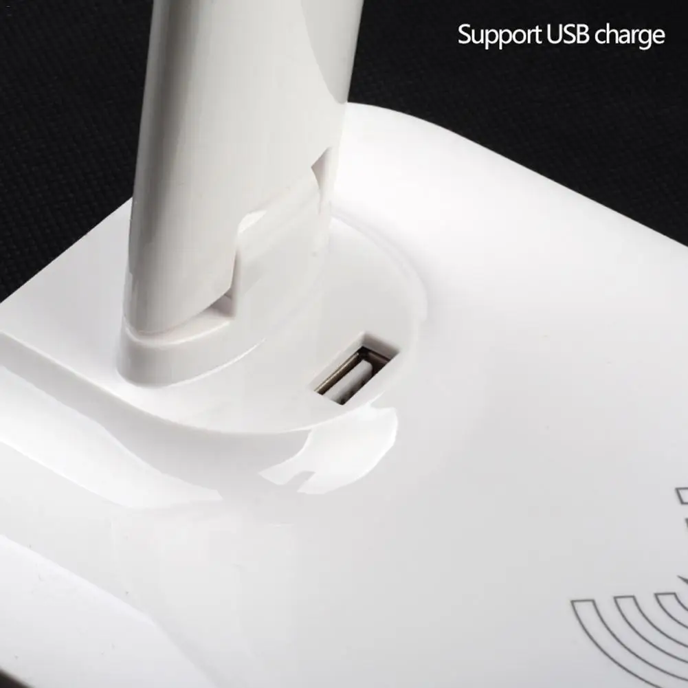 Светодиодная настольная лампа с беспроводной зарядкой QI USB регулируемый