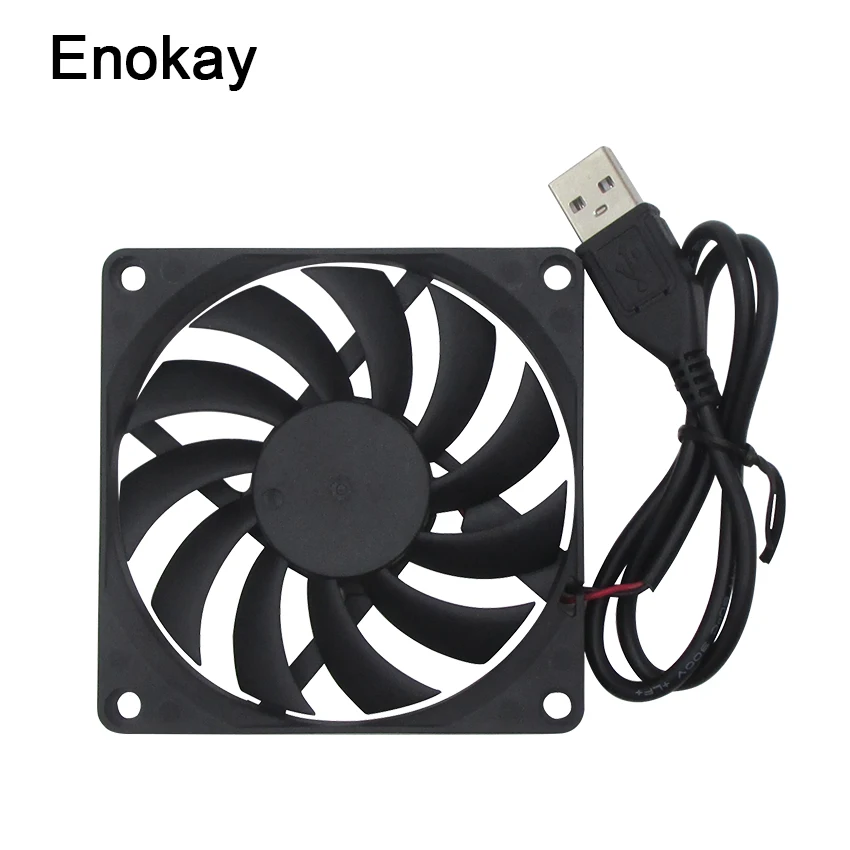 الجملة 2 قطعة عالية الجودة 80 مللي متر 5 V USB 80x80x15 مللي متر 8 سنتيمتر 8015 فرش DC التبريد برودة PC CPU وحدة معالجة خارجية للحاسوب مروحة