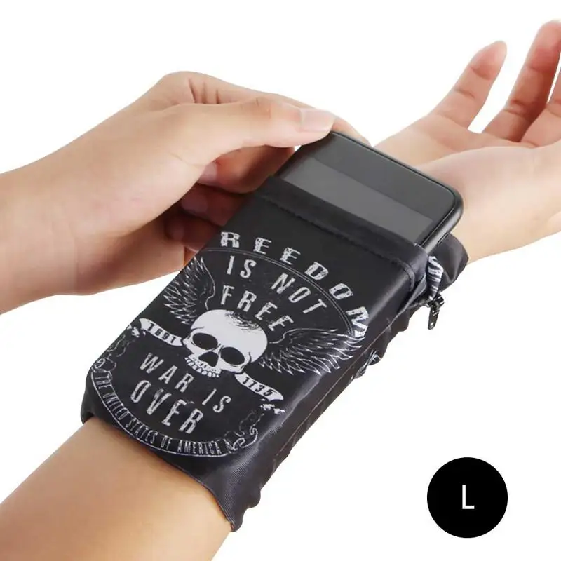 

New Men Women Sports Mobile Phone Arm Bag Running Hand Bag Wrist Bag Double Side Wrist Wallet Pouch Wrist Support Pocket