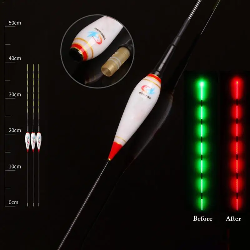 

Smart Fishing Led Light Float Luminous Fishing Floats Automatically Remind Fishing Float Fishing Accessory With Button Battery