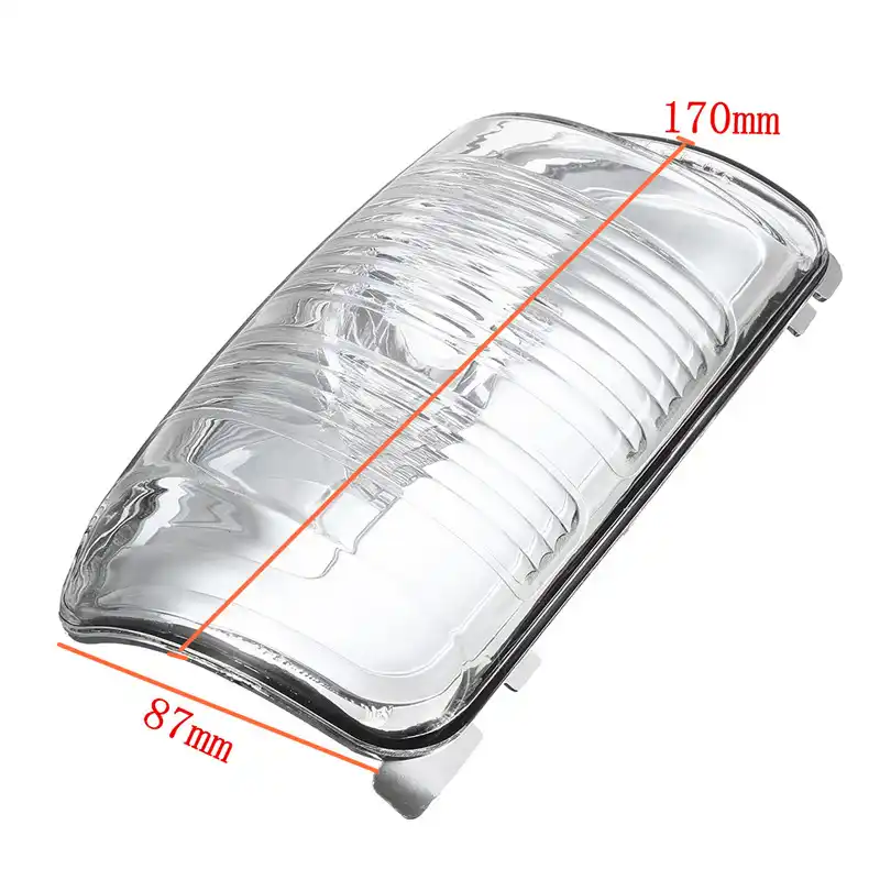 Nrpfell 1Pair Right and Left Side Door Wing Mirror Clear Indicator Lens for Transit Mk8 2014-Onwards