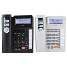 스피커폰이있는 유선 전화 대형 버튼 확장 세트 가정용 유선 전화 telefono fijo para casa telefon haus(China)