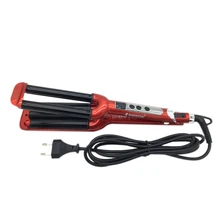 Shinon щипцы для завивки волос 3 Бочки ЖК-дисплей бигуди для волос Ролики керамический Вэйвер щипцы для завивки волны щипцы для завивки палочка Sty