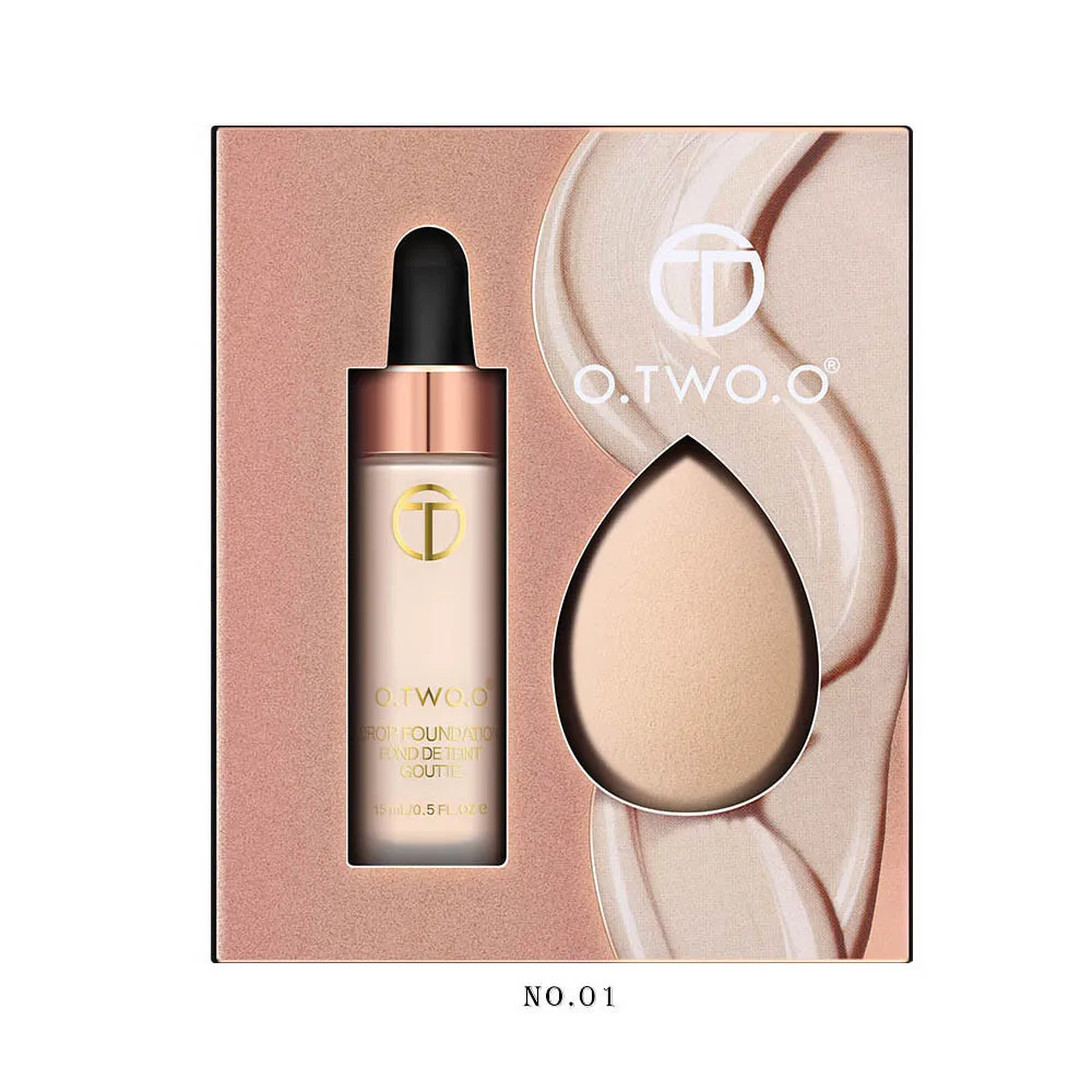 Matte Foundation With Sponge Puff Kit Matte Effect Velvet Texture Liquid Drop Foundations Makeup Set Concealer Lasting 45 Matte Foundation With Sponge Puff Kit Matte Effect Velvet Texture Liquid Drop Foundations Makeup Set Concealer Lasting 45