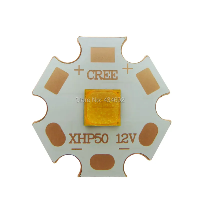 

Cree XHP50 XHP50.2 XHP-50 2 Warm White Led Beads 6V 3000mA 12V 1500mA On 20MM/16MM Copper PCB Board For DIY Flashlight Torch