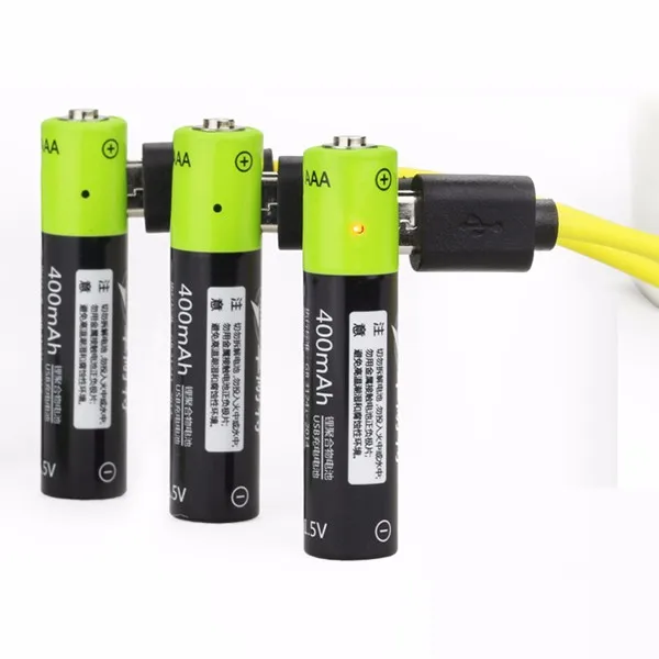 

CLAITE ZNTER S17 1.5V 400mAh USB Rechargeable AAA Lipo Battery