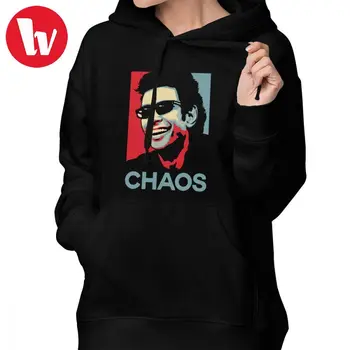 

Jurassic Park Hoodie Ian Malcolm Chaos Hoodies Streetwear Sweet Hoodies Women White Long-sleeve Cotton Printed Pullover Hoodie