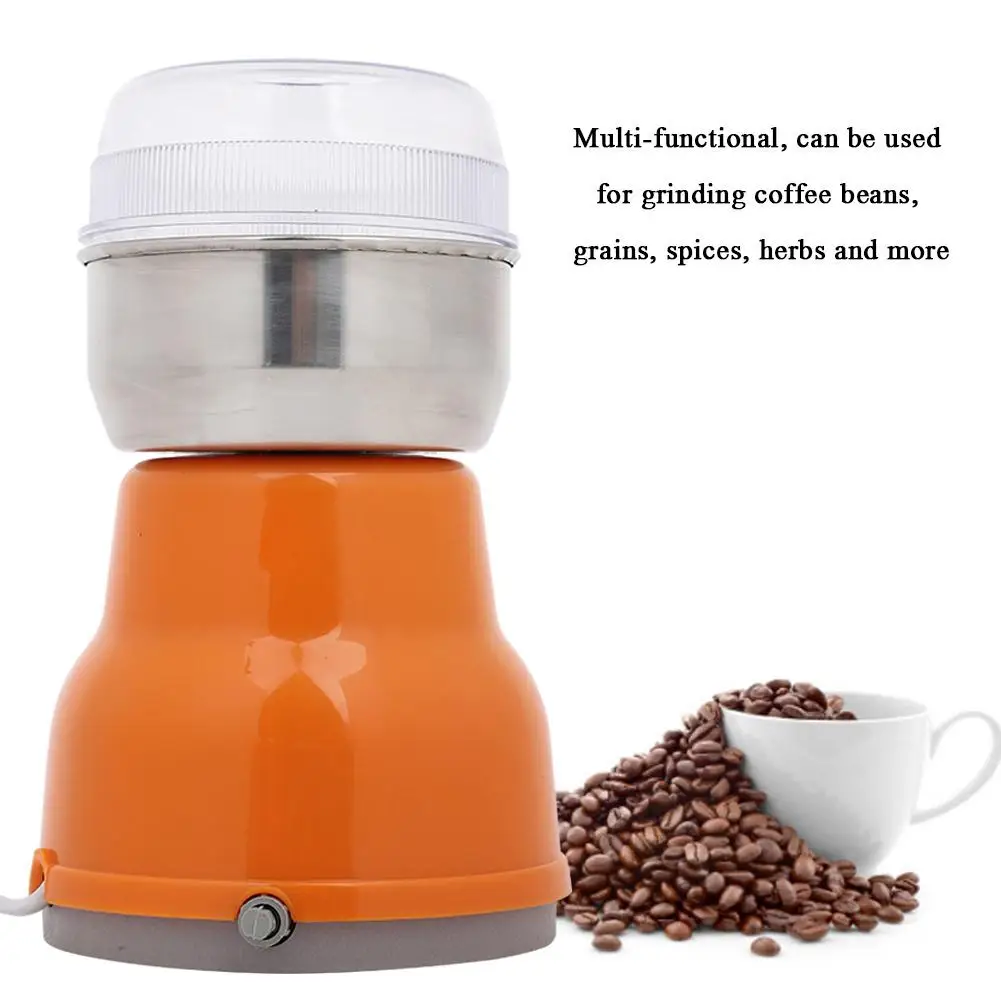 1pcs Multifunctional Mini Electric Coffee Bean Grinder Grains Beans Herbs Spices Mill Grinding