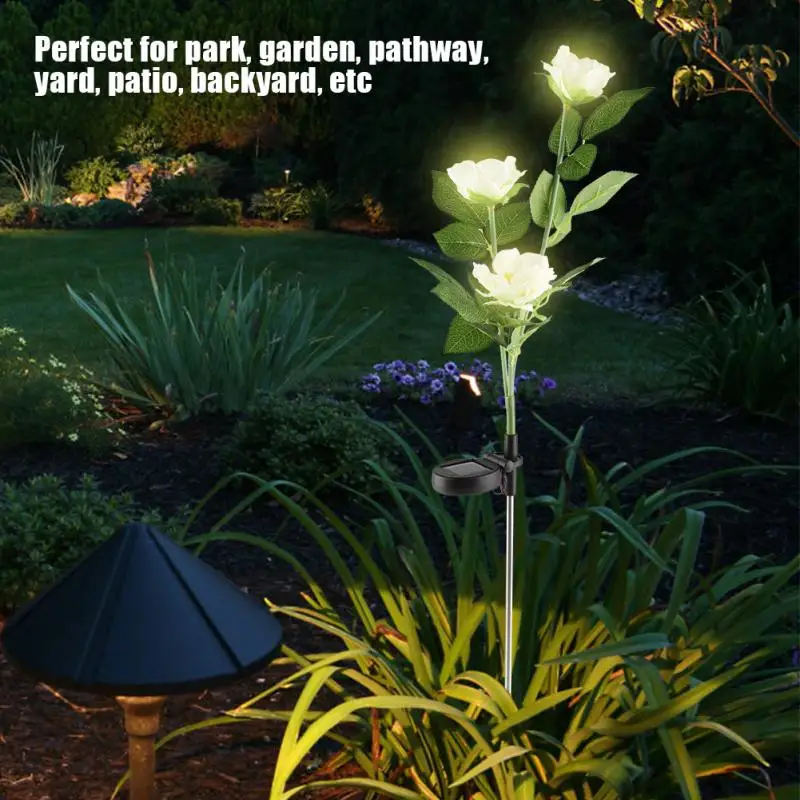 

Solar Garden Light LED Camellia Flower Light Solar Lawn Light for Outdoor Yard Garden Lawn Landscape Lamp tuinverlichting