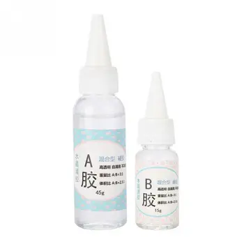 

Trendy 1Set DIY Transparant Crystal AB Glue Epoxy Resin Jewelry Making Gel