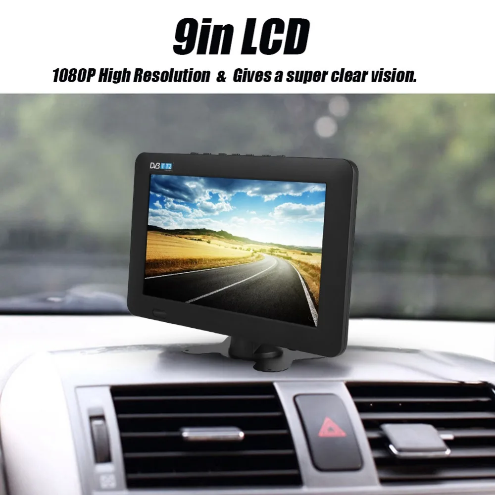 

LEADSTAR 9inch Car Digital TV High Sensitivity 1080P Portable TV for Analog/Digital TV/ATV