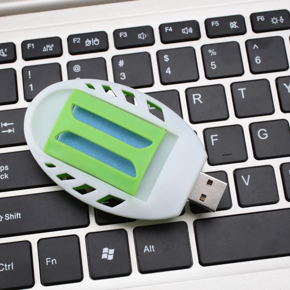 Электрический Отпугиватель комаров летний USB зеленый + белый пластиковый