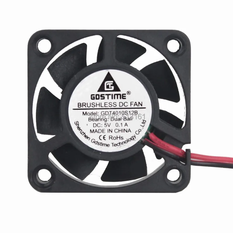 2pcs JST Interface Ball Bearing 5V 4cm 40mm 40x40x10mm Brushless Cooling Fan Lot