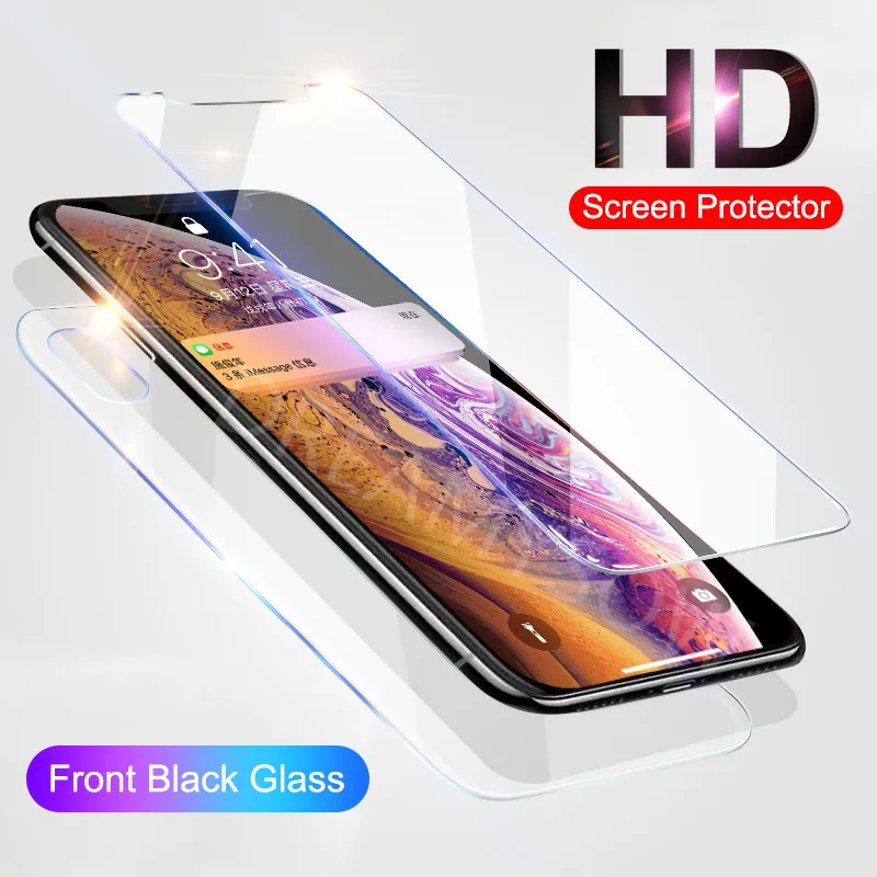 

9H Premium Protective Back Glass For iphone X XR XS Max Film For iphone XS Max X XR 6 6S 7 8 Plus Tempered Protection Glass Film