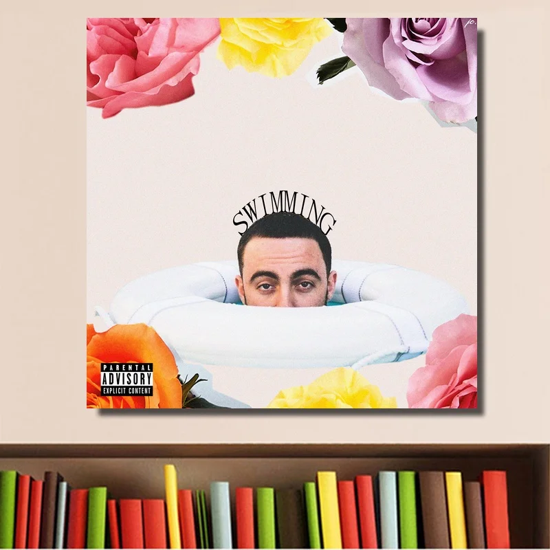 Mac Miller Swimming Music Album Cover Poster Print On Canvas Wall