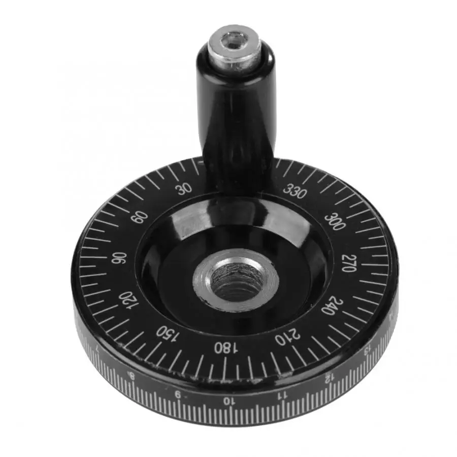 1Pcs Black 10x63mm Solid Bakelite Hand Wheel Scale Handwheel Milling Grinding Machine Lathe Broken Handwheel Replacement Parts