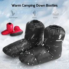 Лыжные носки толстые ботиночки на утином пуху спортивные для катания на сноуборде, велоспорта Лыжные носки на открытом воздухе походные тапочки теплые носки для спального мешка
