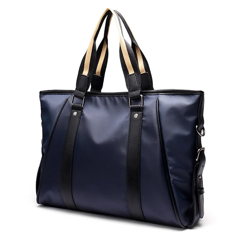 

CBJSHO Nylon Men's Briefcase Bag For Men Business Messenger Handbags Laptop Men Shoulder Bags Cross Body Men's Casual Bag