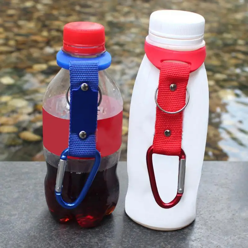 Нейлоновая лямка для бутылки с водой с пряжкой Крюк чехол для бутылки с клипсой карабин для активного отдыха пояс для альпинизма рюкзак вешалка для лагеря